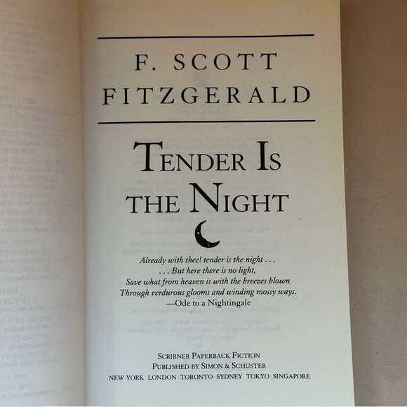 Tender Is The Night by F. Scott Fitzgerald | Fiction, Romance | Paperback Book - Picture 6 of 6